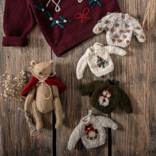 Shirley Bredal Sweater Ornament Christmas Tree - Little French Heart