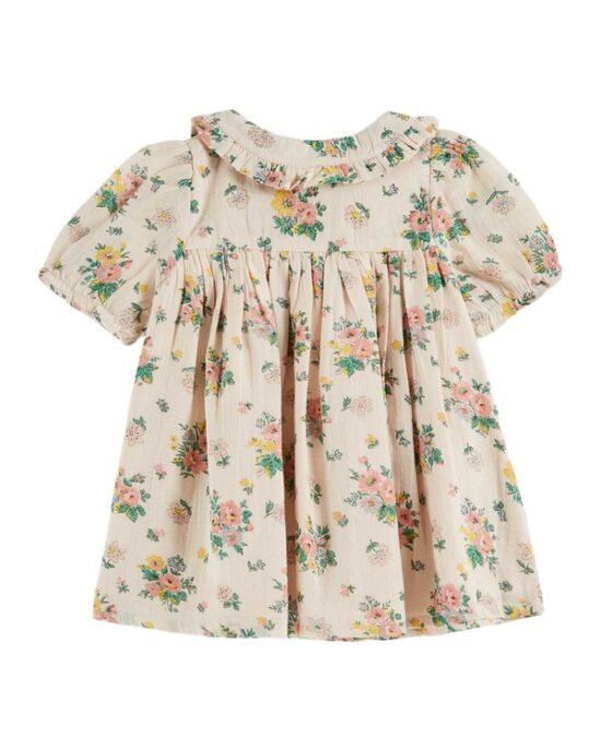 Emile et Ida Dress Wide Smocked Florals - Little French Heart