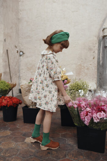 Emile et Ida Dress Wide Smocked Florals - Little French Heart