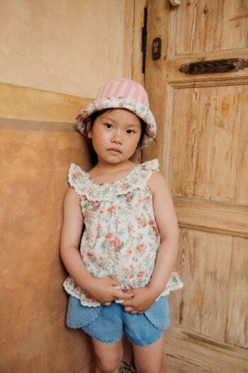 Louise Misha Asya Shorts Stone Blue - Little French Heart
