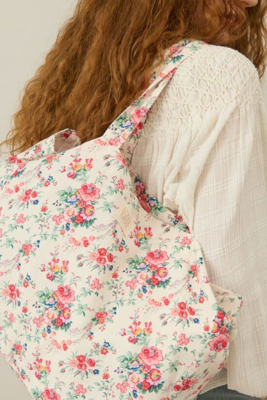 Louise Misha Tote Bag Beverly Cream Rosa Fiesta - Little French Heart