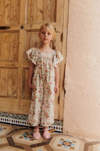 OVERALLS IRENE CREAM ROSA FESTA