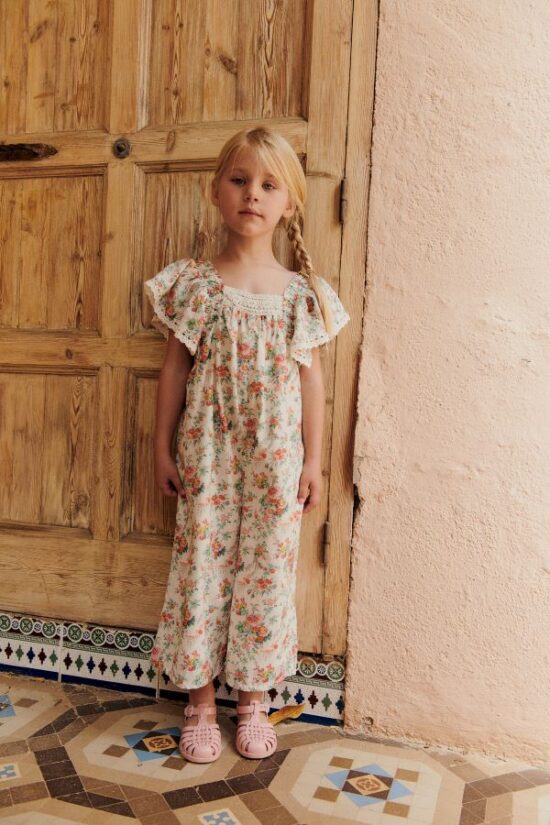 OVERALLS IRENE CREAM ROSA FESTA