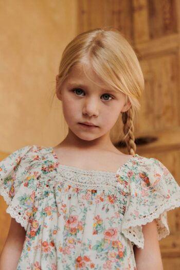 OVERALLS IRENE CREAM ROSA FESTA 2 - Little French Heart