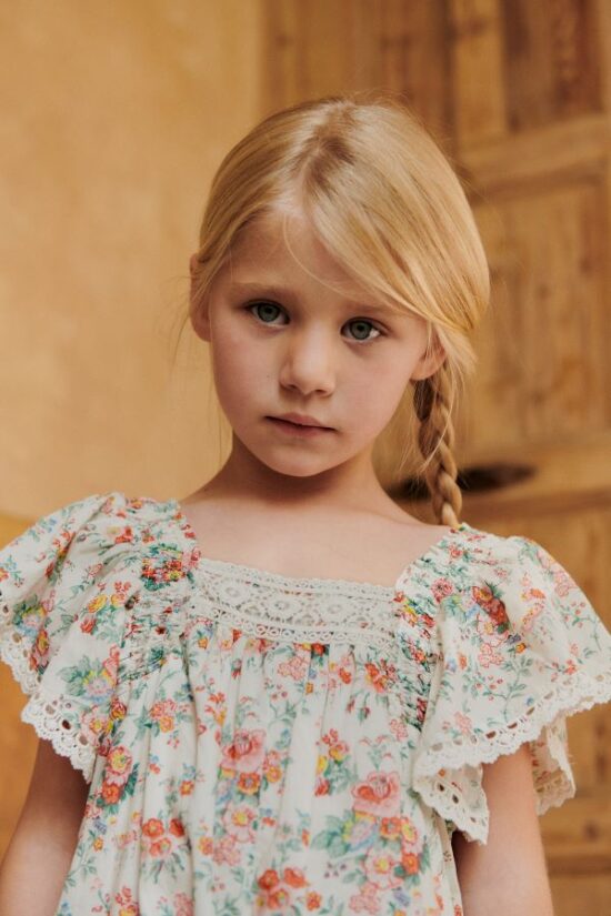 OVERALLS IRENE CREAM ROSA FESTA 2 - Little French Heart