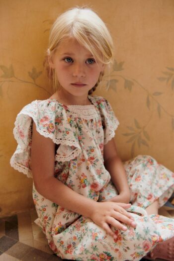 OVERALLS IRENE CREAM ROSA FESTA 2 - Little French Heart