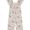 OVERALLS IRNENE CREAM ROSA FESTA - Little French Heart