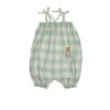 Wild Wawa Bunny Pocket Romper Green Gingham - Little French Heart