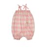 Wild Wawa Bunny Pocket Romper Pink Gingham - Little French Heart