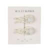 Wild Wawa Crochet Clip Set White Bunny - Little French Heart