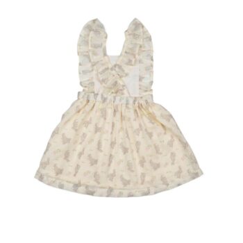Wild Wawa Pinafore Dress - Bunny Meadow Back - Little French Heart