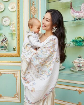Atelier Choux Le Gateau Baby Swaddle with Mama - Little French Heart