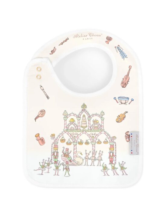 Atelier Choux Satin Bib ~ Opera - Little French Heart