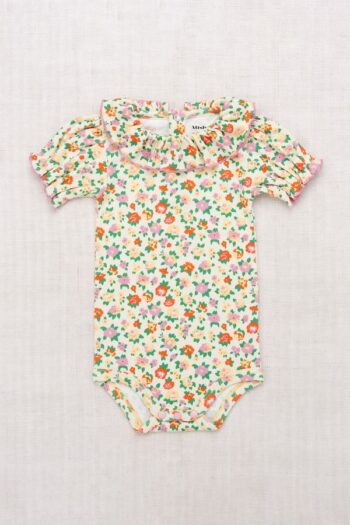 Baby Balloon Sleeve Paloma Onesie - String_Hazy Lilac Brimfield _Little French Heart