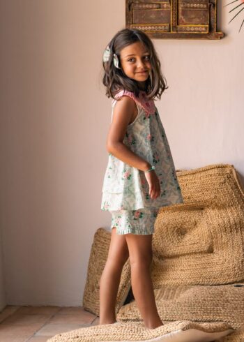 Bachaa Bambino Blouse & Short Set - Little French Heart