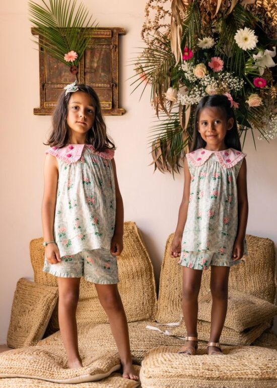 Bachaa Bambino Blouse & Short Set - Little French Heart