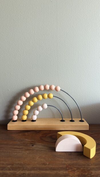 Children of the Trees - Peach - Rainbow abacus Little French Heart