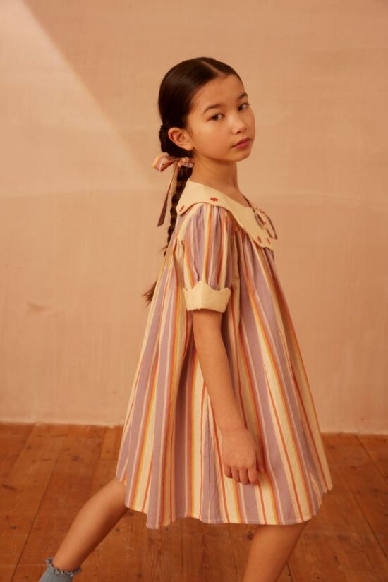 Apolina Esther Dress Rustel Stripe