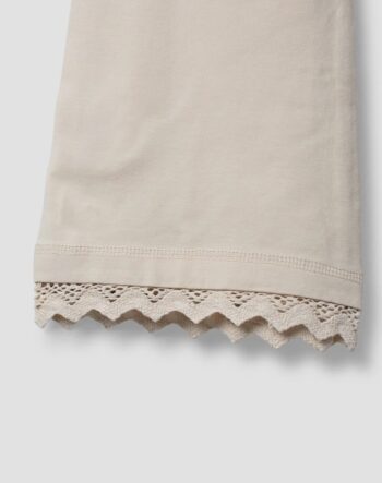 Ewa i Walla Flared Trousers Bone lace finish - Little French Heart