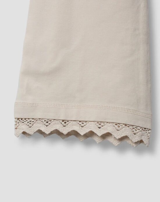Ewa i Walla Flared Trousers Bone lace finish - Little French Heart