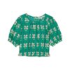 Hello Simone Canelle Blouse Olly Green front - Little French Heart