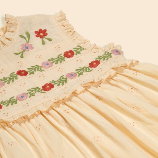 Apolina Irra Dress Milk Broderie Anglaise - Image 2