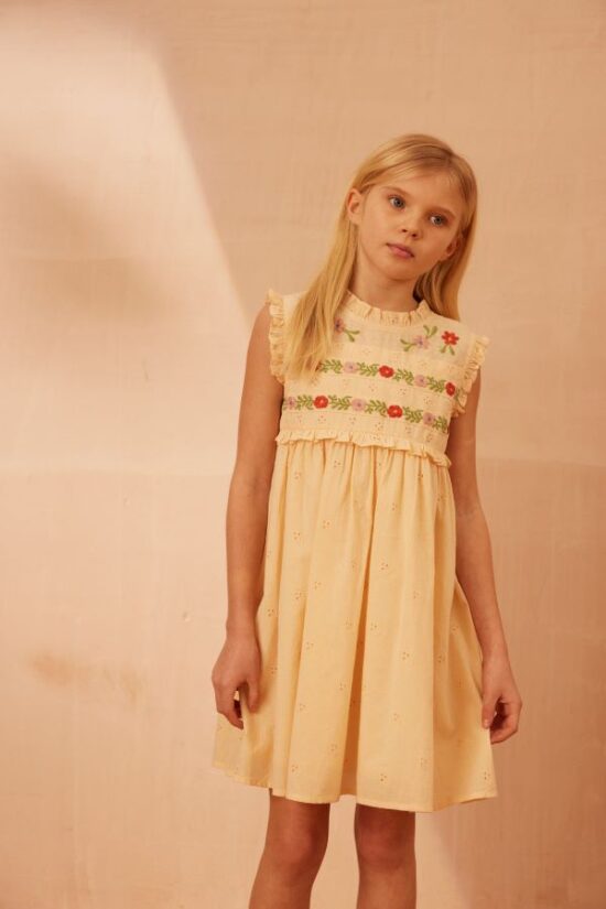 Apolina Irra Dress Milk Broderie Anglaise - Image 6