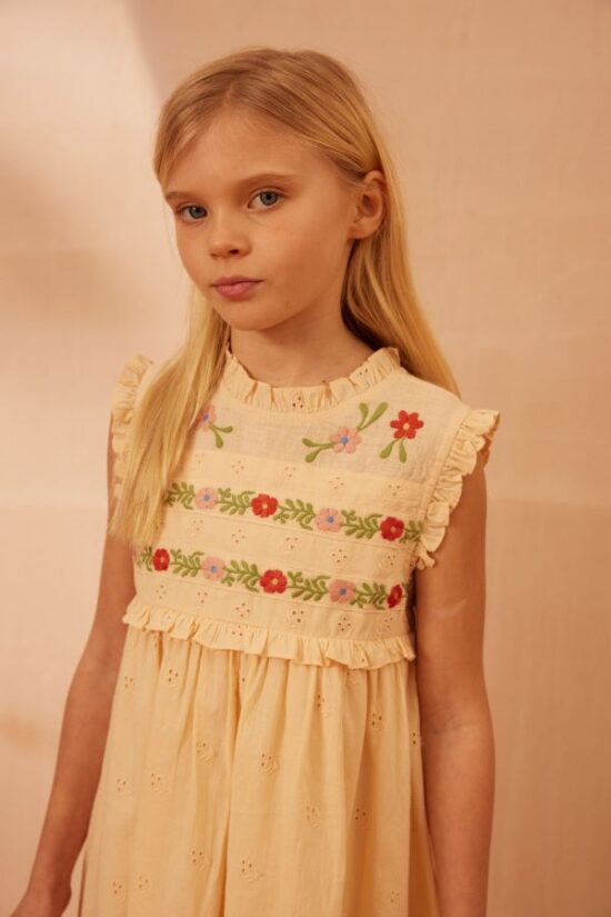 Apolina Irra Dress Milk Broderie Anglaise - Image 5