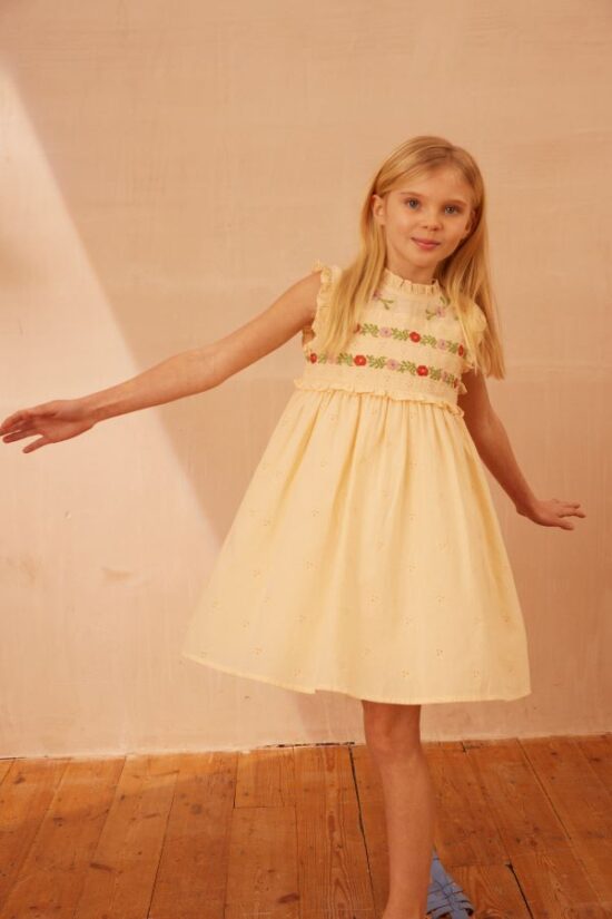 Apolina Irra Dress Milk Broderie Anglaise - Image 4