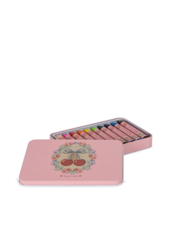 Konges Beeswax Crayons Cherry Bow - Little Fernch Heart