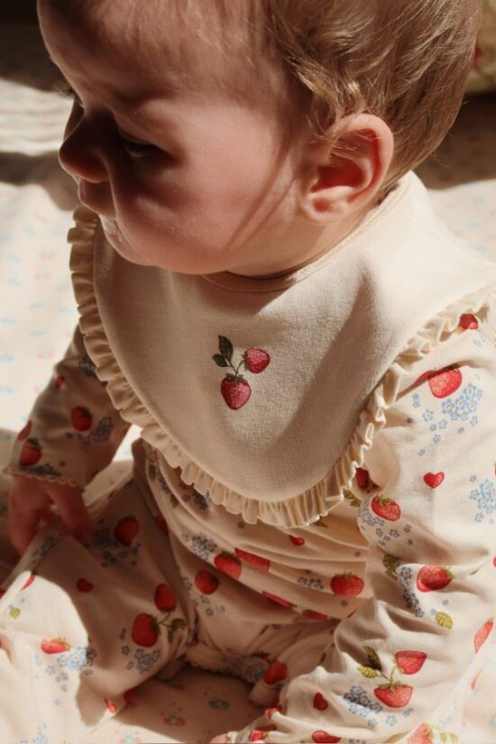 Konges Marmalade Baby Bib Gift - Little French Heart