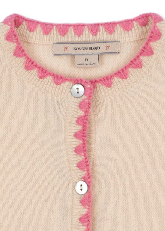 Konges Slojd Collette Knit Cardigan close - Little French Heart
