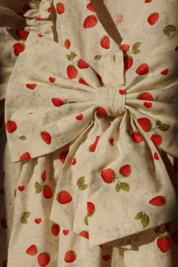 Konges Slojd Evia Bow Dress Marmalade - Little French Heart