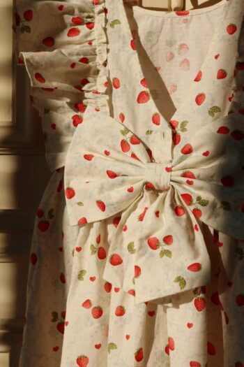 Konges Slojd Evia Bow Dress Marmalade - Little French Heart