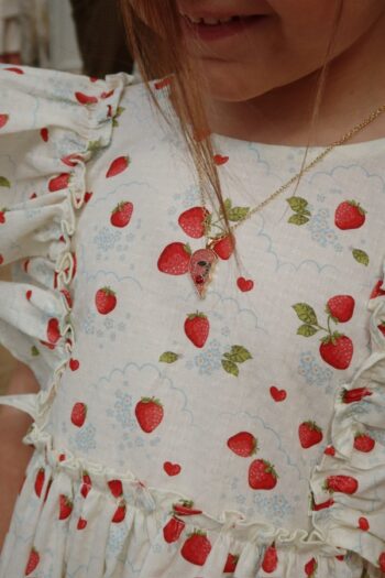 Konges Slojd Evia Bow Dress Marmalade - Little French Heart