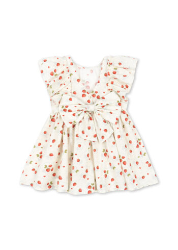Konges Slojd Evia Bow Dress Marmalade - Little French Heart