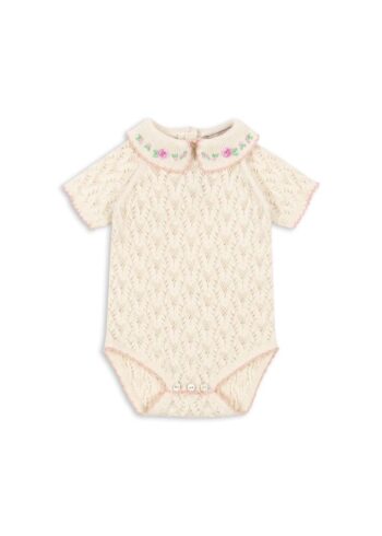 Konges Slojd Rosier Romper for baby - Little French Heart