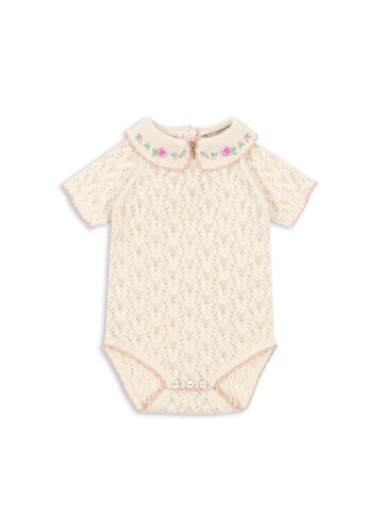 Konges Slojd Rosier Romper for baby - Little French Heart