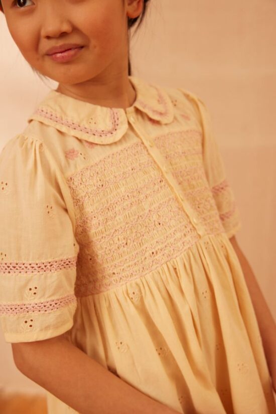 Apolina Lucie Dress Milk Broderie Anglaise (S2-3) - Image 3