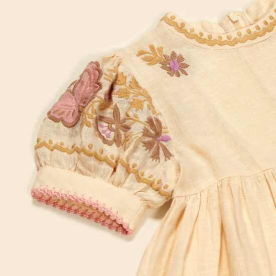 Apolina Mya Dress Milk - Little French Heart