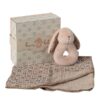 Maileg Bunny Rattle Set Powder - Little French Heart