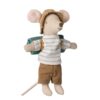 Maileg Hiker Mouse Big Brother Stripes - Little French Heart