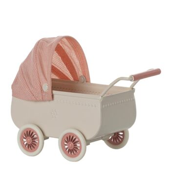 Maileg Pram Mouse Coral - Little French Heart