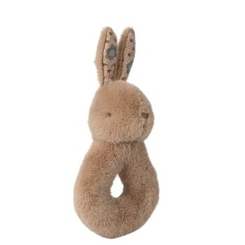 Maileg Rabbit Rattle Set Cream Peach - Little French Heart