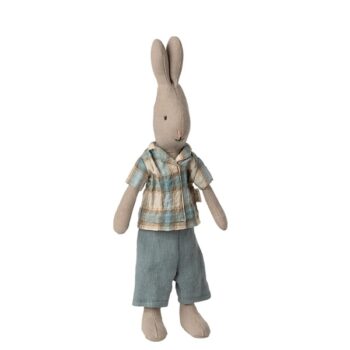Maileg Rabbit Size 1 Classic Shirt and Shorts - Little French Heart