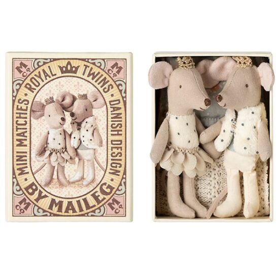 Maileg Royal Twin Mice in Matchbox 2025 - Little French Heart