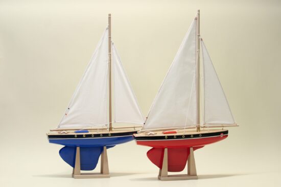 Maison Tirot Handmade Sailing Boats - Rouge et Bleu - Little French Heart