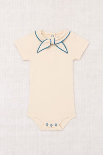 Misha & Puff Baby Short Sleeve Scout Onesie - String_1 Little French Heart