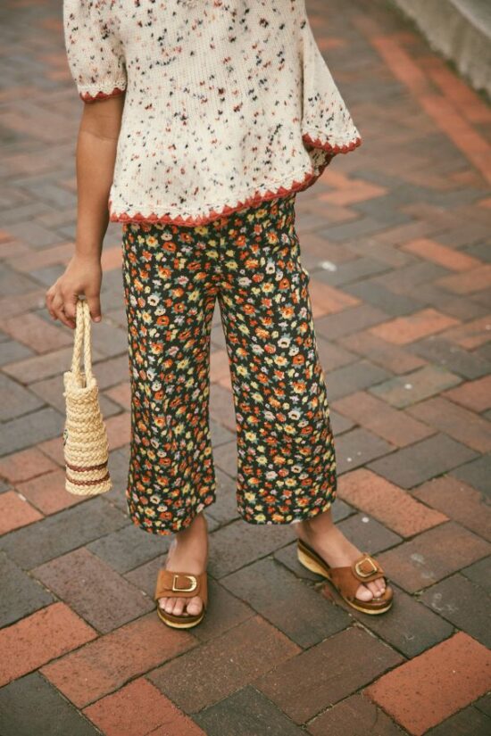 Misha & Puff Crochet Trim Puff Top Picnic Confetti - Image 3