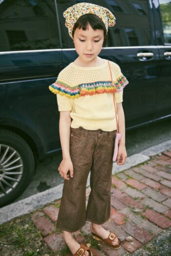 Misha and Puff Crochet JOya Top Vintage Yellow - Little French Heart